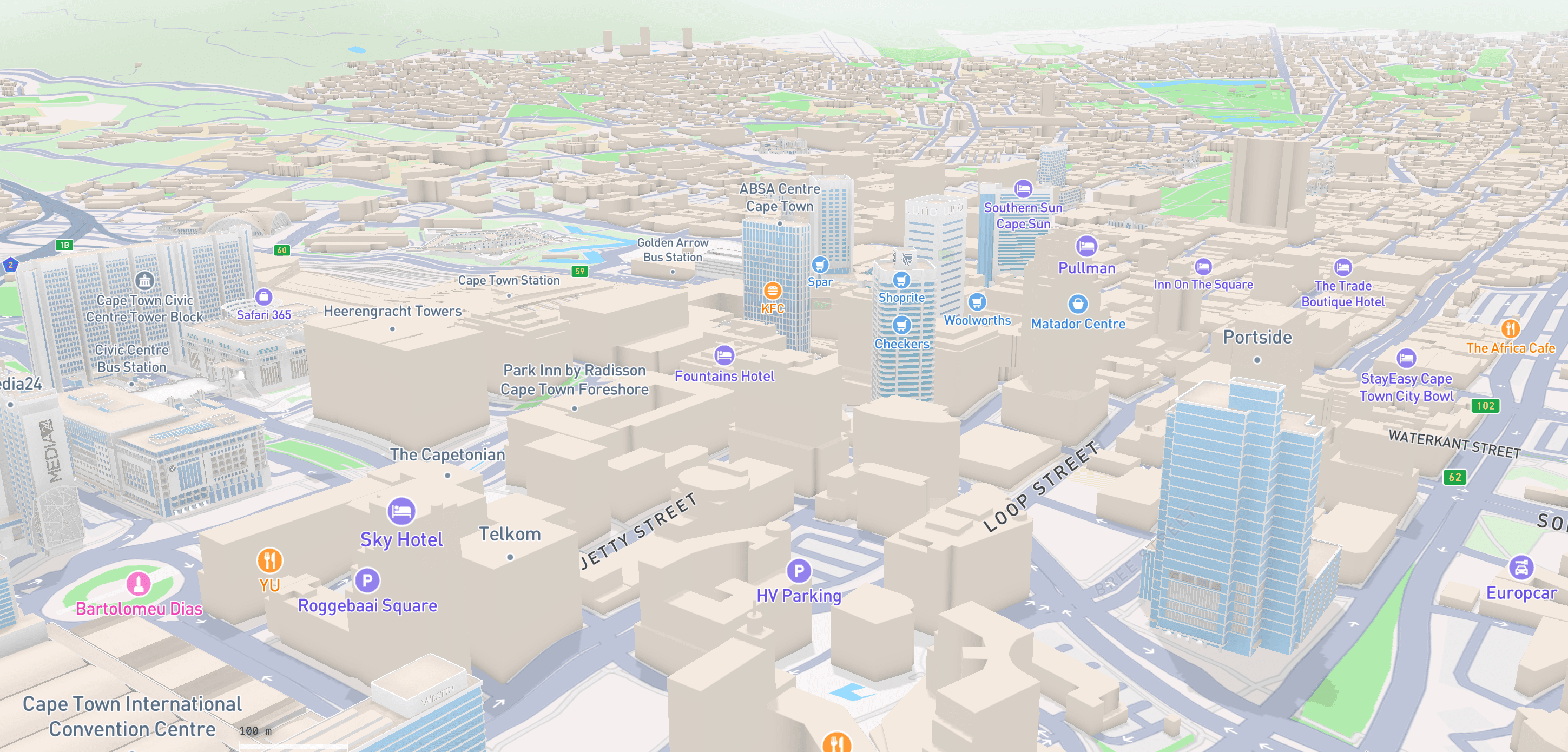 TerraGrid standard 3D map view